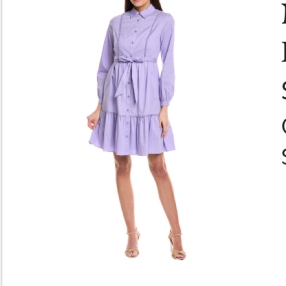 Nanette Lepore Purple Long Sleeve Dress